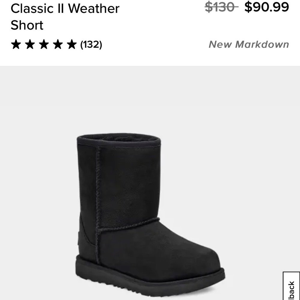 Classic II Weather Short toddler Ugg boots